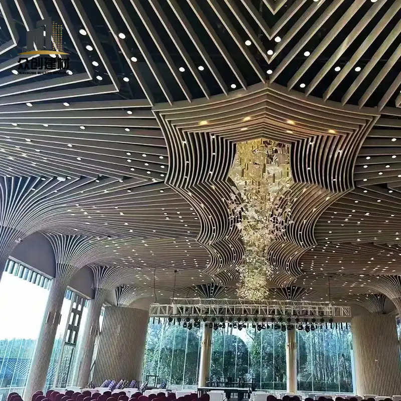 Curved Aluminum Linear Ceiling